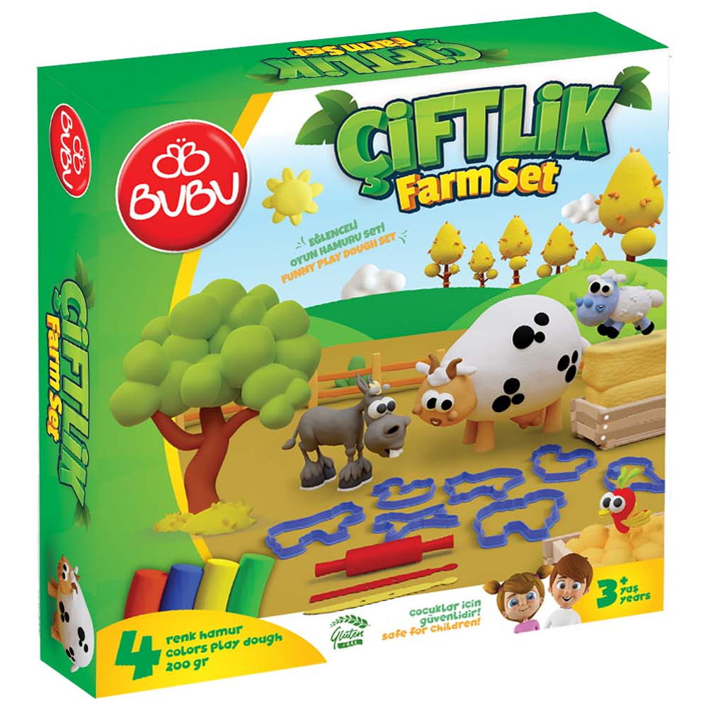 Bu-Bu Oyun Hamuru Seti Çiftlik (M) BUBU-OH0017